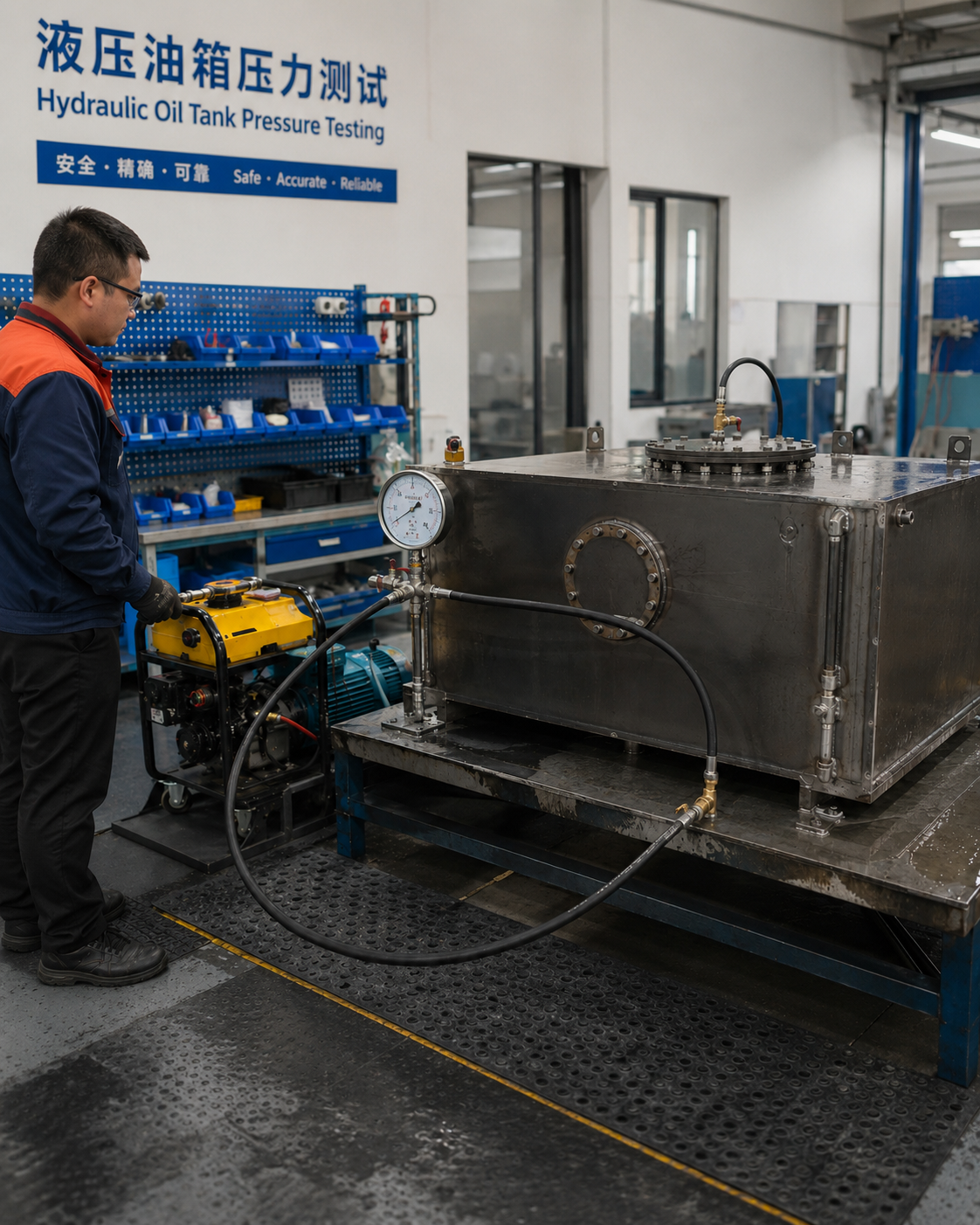 Tank pressure testing